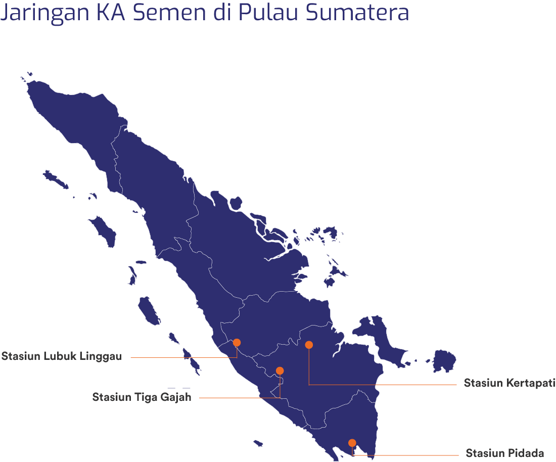 Jaringan KA Semen Pulau Sumatra